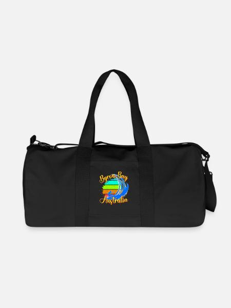 Byron Bay Australien Surfen - Recycelte Canvas-Sporttasche von Stanley/Stella - Schwarz