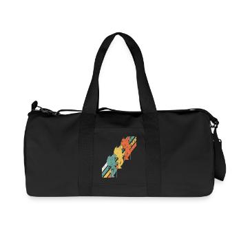 Wandern Wanderer - Recycelte Canvas-Sporttasche von Stanley/Stella - Schwarz - Vorne
