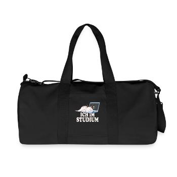Ich im Studium schlafende katze - Recycelte Canvas-Sporttasche von Stanley/Stella - Schwarz - Vorne
