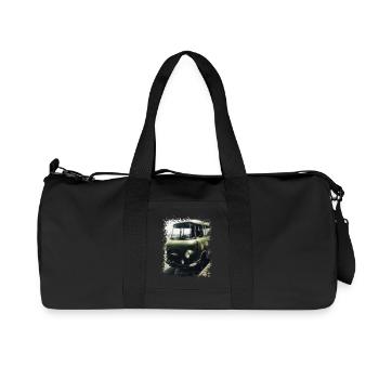 Barkas - NVA - RDA - Transporteur - Sac de sport en toile recyclée Stanley/Stella - noir - Devant