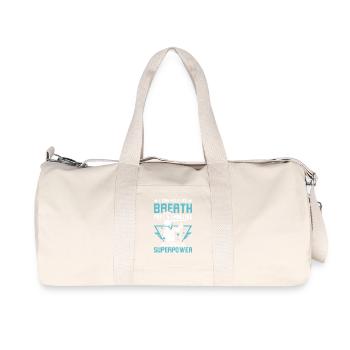 Retenez mon souffle Plongée en apnée - Sac de sport en toile recyclée Stanley/Stella - blanc naturel - Devant