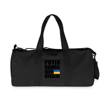 Putin hands off ukraine - Recycelte Canvas-Sporttasche von Stanley/Stella - Schwarz - Vorne