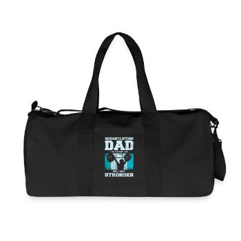 Weightlifting Father Gym Dad - Recycelte Canvas-Sporttasche von Stanley/Stella - Schwarz - Vorne