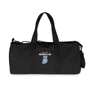 Erster Muttertag - Recycelte Canvas-Sporttasche von Stanley/Stella - Schwarz - Vorne