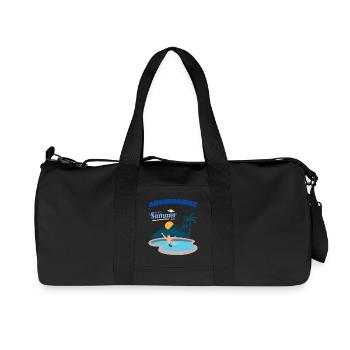 Zone aquatique paradisiaque en été - Sac de sport en toile recyclée Stanley/Stella - noir - Devant