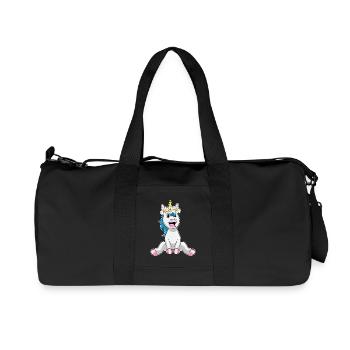 Unicorn Daisy - Recycled Canvas Sports Bag by Stanley/Stella - black - Front
