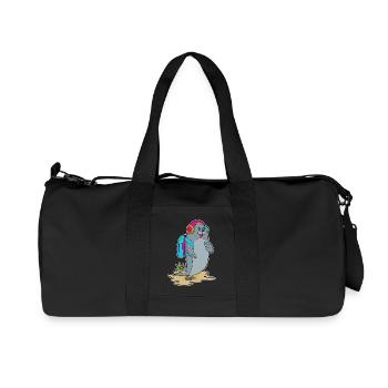 Seehund Wanderer Rucksack Wandern - Recycelte Canvas-Sporttasche von Stanley/Stella - Schwarz - Vorne
