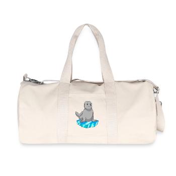 Seehund Eisscholle - Recycled Canvas Sports Bag by Stanley/Stella - natural - Front