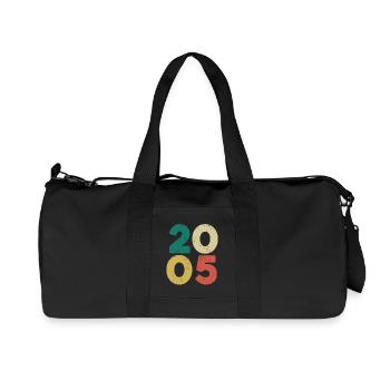 2005 - Vintage 2005 Retro Vintage - Recycled Canvas Sports Bag by Stanley/Stella - black - Front