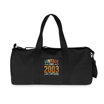 2003 Geburtsjahr Geburtstag Baujahr Vintage - Recycelte Canvas-Sporttasche von Stanley/Stella - Schwarz - Vorne