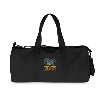 2005 Year of birth Birthday Year of construction Vintage - Recycled Canvas Sports Bag by Stanley/Stella - black - Front