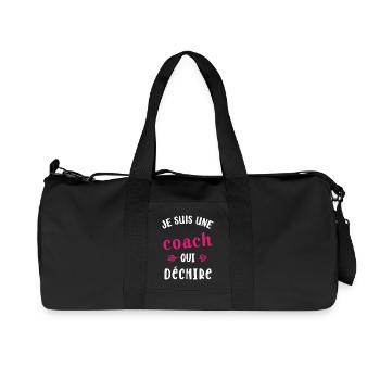 Une Coach qui déchire Femme Sportif Cadeau Humour - Sac de sport en toile recyclée Stanley/Stella - noir - Devant