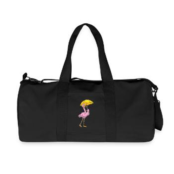 Parapluie Flamant Rose - Sac de sport en toile recyclée Stanley/Stella - noir - Devant