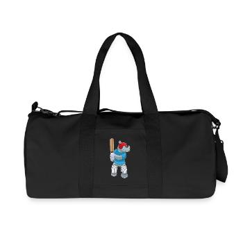 Rhino Cricket Cricket Bats - Recycled Canvas Sports Bag by Stanley/Stella - black - Front