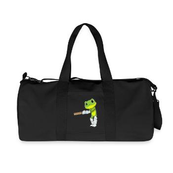 Frog Cricket Cricket Bat - Recycled Canvas Sports Bag by Stanley/Stella - black - Front