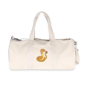 Schlange Muffin - Recycelte Canvas-Sporttasche von Stanley/Stella - Naturweiß - Vorne