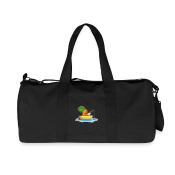 Carrot Angler Fishing Rod Fishing - Recycled Canvas Sports Bag by Stanley/Stella - black - Front
