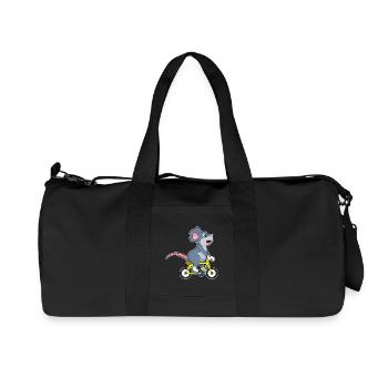 Mouse Bike - Recycled Canvas Sports Bag by Stanley/Stella - black - Front