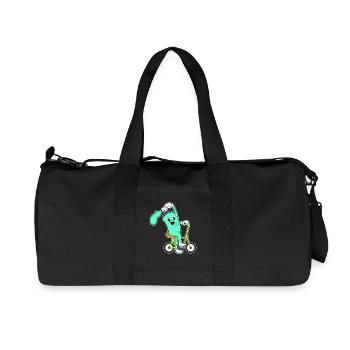 Spraydose Fahrrad - Recycelte Canvas-Sporttasche von Stanley/Stella - Schwarz - Vorne