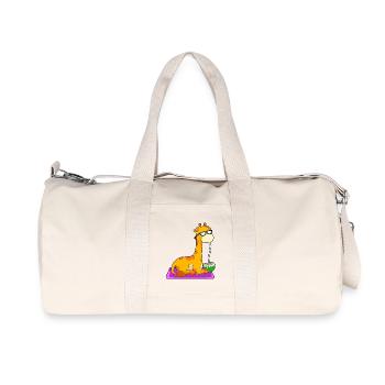 Giraffe Kokosnuss - Recycelte Canvas-Sporttasche von Stanley/Stella - Naturweiß - Vorne