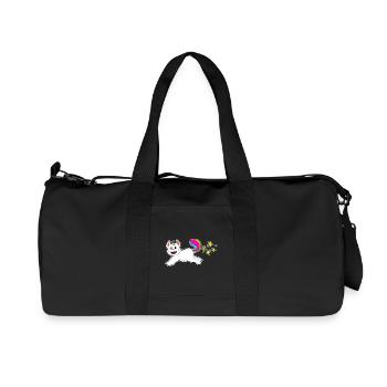 Licorne Chat - Sac de sport en toile recyclée Stanley/Stella - noir - Devant