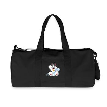 Poisson-chat - Sac de sport en toile recyclée Stanley/Stella - noir - Devant