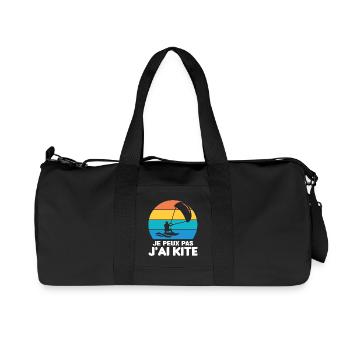 Je Peux Pas J'ai Kite Cadeau Humour - Sac de sport en toile recyclée Stanley/Stella - noir - Devant