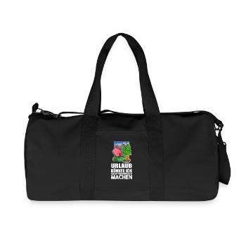 Urlaub Naturliebhaber Camping Zelt - Recycelte Canvas-Sporttasche von Stanley/Stella - Schwarz - Vorne