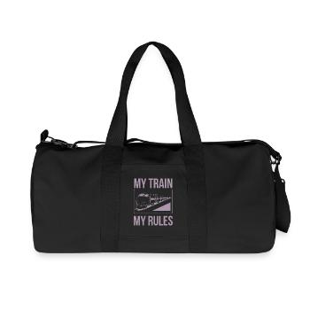 Le conducteur de train dit mon train mes règles - Sac de sport en toile recyclée Stanley/Stella - noir - Devant