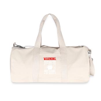 Talk about boat mecanic - Recycelte Canvas-Sporttasche von Stanley/Stella - Naturweiß - Vorne