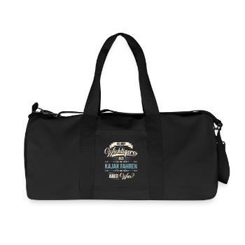 Kajak Kajakfahrer Kajaker Team - Recycelte Canvas-Sporttasche von Stanley/Stella - Schwarz - Vorne