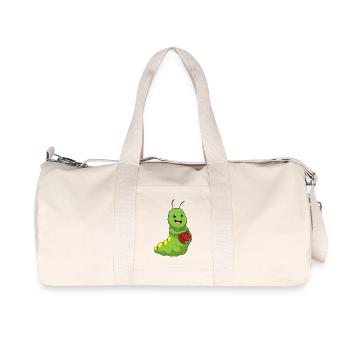 Boule de bowling Chenille - Sac de sport en toile recyclée Stanley/Stella - blanc naturel - Devant