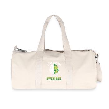 Santé mentale Certaines blessures sont invisibles - Sac de sport en toile recyclée Stanley/Stella - blanc naturel - Devant