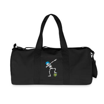 Dab dabbing Skeleton Water Polo waterpolo Halloween - Recycled Canvas Sports Bag by Stanley/Stella - black - Front