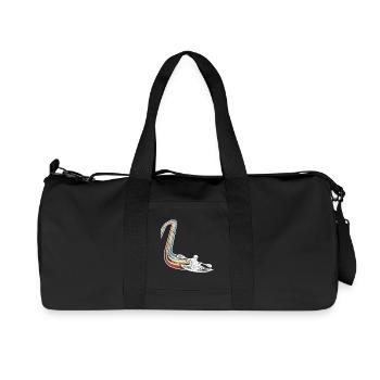 Kajak Kajakfahrer Kajaker Retro Vintage - Recycelte Canvas-Sporttasche von Stanley/Stella - Schwarz - Vorne