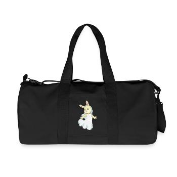 Hase Braut Schleier Hochzeit - Recycelte Canvas-Sporttasche von Stanley/Stella - Schwarz - Vorne