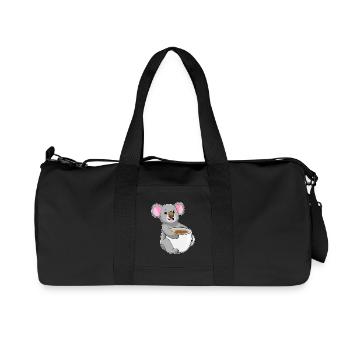 Koala Coffee Mug - Recycled Canvas Sports Bag by Stanley/Stella - black - Front