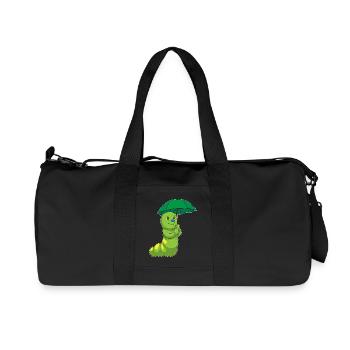 Parapluie chenille - Sac de sport en toile recyclée Stanley/Stella - noir - Devant