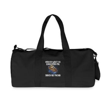 Faultier Beruf - Recycelte Canvas-Sporttasche von Stanley/Stella - Schwarz - Vorne