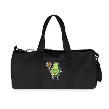 Funny Avocado Basketball Basketball Player Keto - Recycled Canvas Sports Bag by Stanley/Stella - black - Front