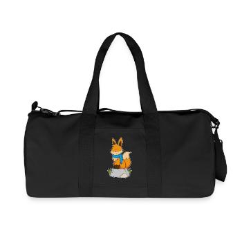 Fox Scarf - Recycled Canvas Sports Bag by Stanley/Stella - black - Front