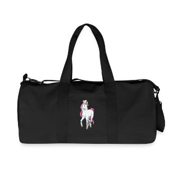 Cuisinage du Chef Licorne Chef Chapeau - Sac de sport en toile recyclée Stanley/Stella - noir - Devant