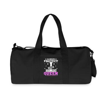 Protégez toujours votre reine des échecs - Sac de sport en toile recyclée Stanley/Stella - noir - Devant