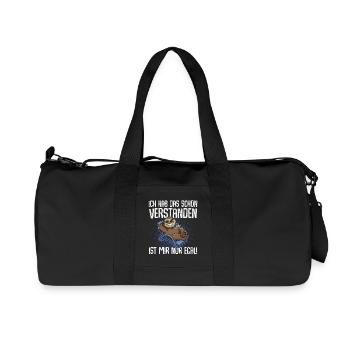 Ich Hab Das Schon Verstanden Ist Mir Nur Egal - Recycelte Canvas-Sporttasche von Stanley/Stella - Schwarz - Vorne