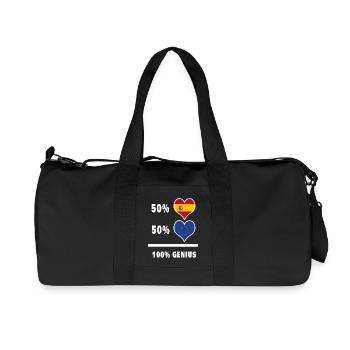 L'Europe et l'Espagne génie / cadeau - Sac de sport en toile recyclée Stanley/Stella - noir - Devant