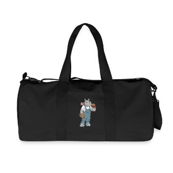 Pompe à eau Rhino Plumber, Artisanat - Sac de sport en toile recyclée Stanley/Stella - noir - Devant
