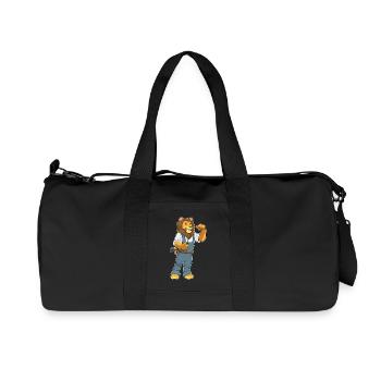 Atelier de tournevis Lion Mechanic - Sac de sport en toile recyclée Stanley/Stella - noir - Devant