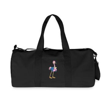 Flamingo Sekretärin Büro - Recycelte Canvas-Sporttasche von Stanley/Stella - Schwarz - Vorne