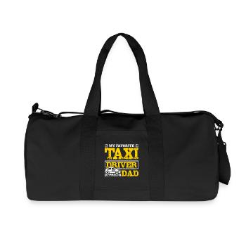 My favorite taxi driver calls me dad - Recycled Canvas Sports Bag by Stanley/Stella - black - Front