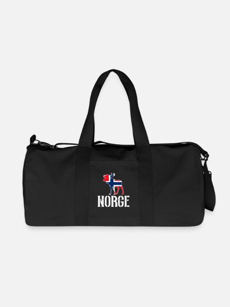 Norwegen - Recycelte Canvas-Sporttasche von Stanley/Stella - Schwarz